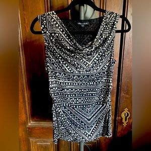 Cable & Gauge Cowl Neck Blouse